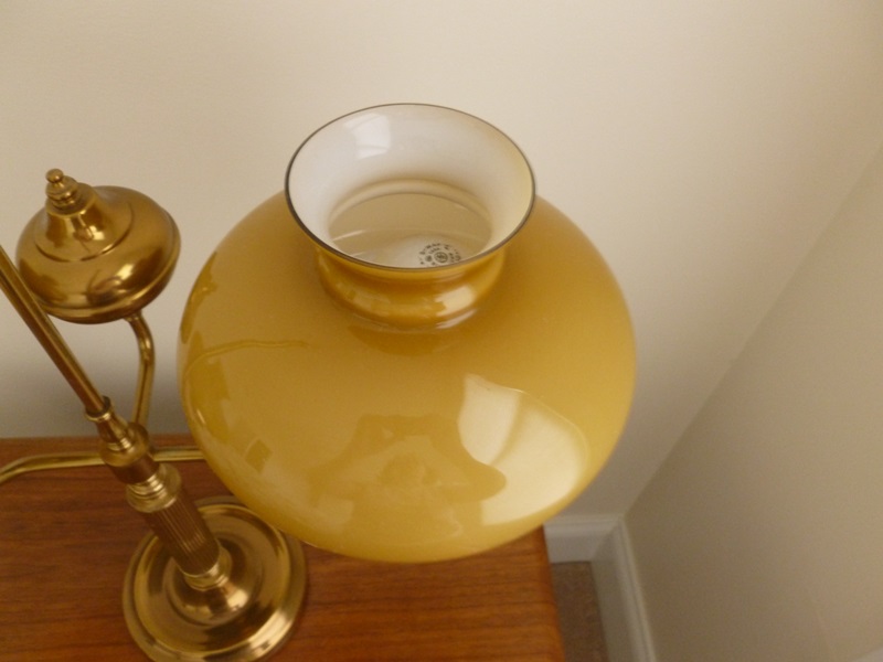 Double Globe Brass Lamp