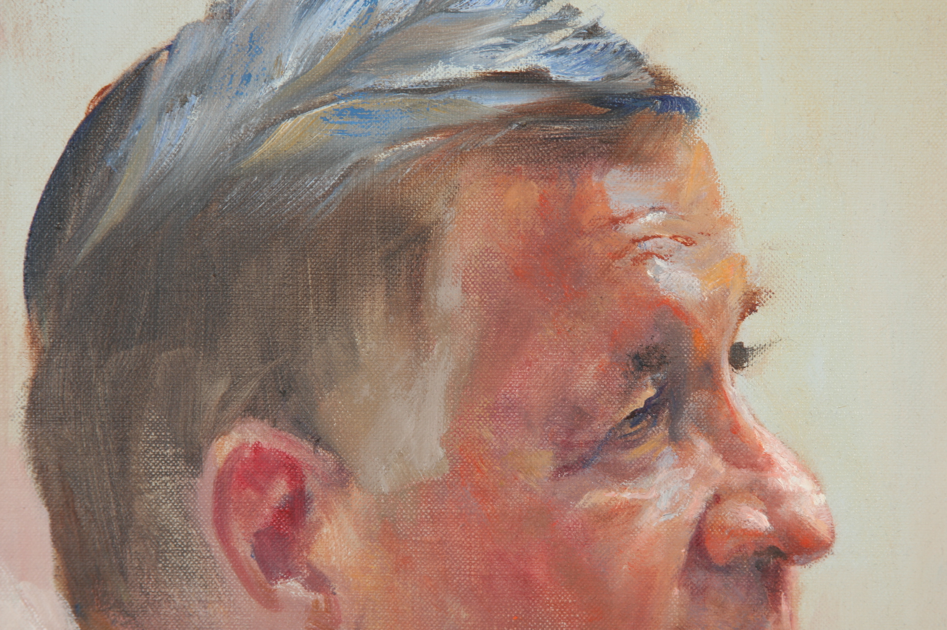 Dr. Wesley Kime, Painting, Oil on Academy Board