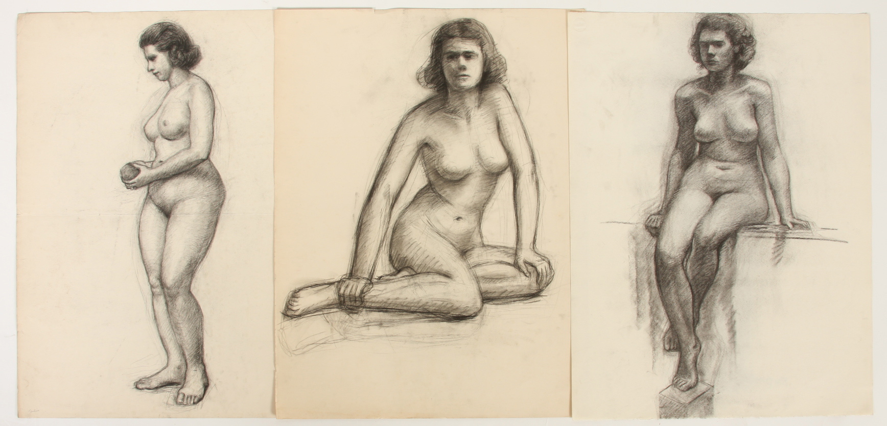 Evelyn Levy Shaw, Lot of 3 Sketches