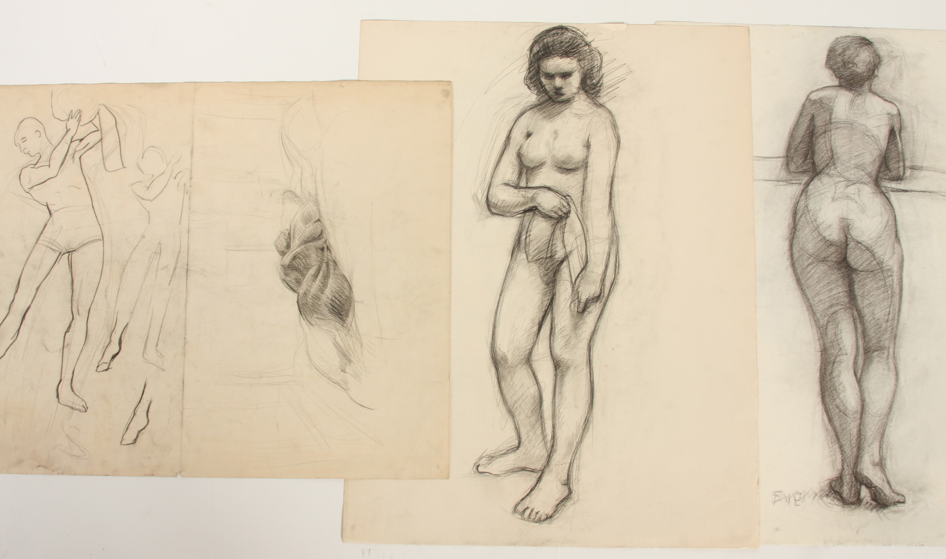 Evelyn Levy Shaw, Lot of 3 Sketches