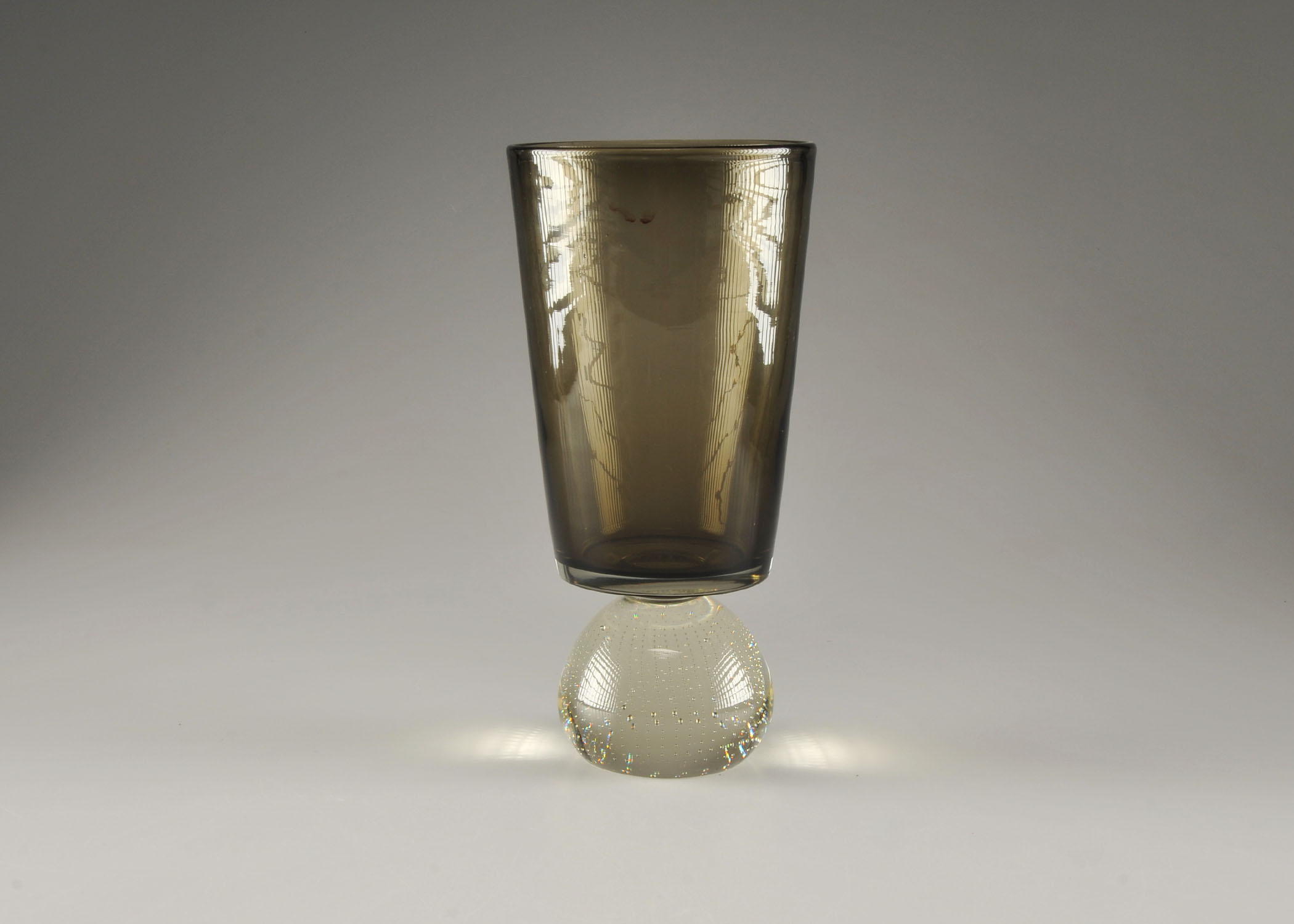 Brown Art Glass Vase