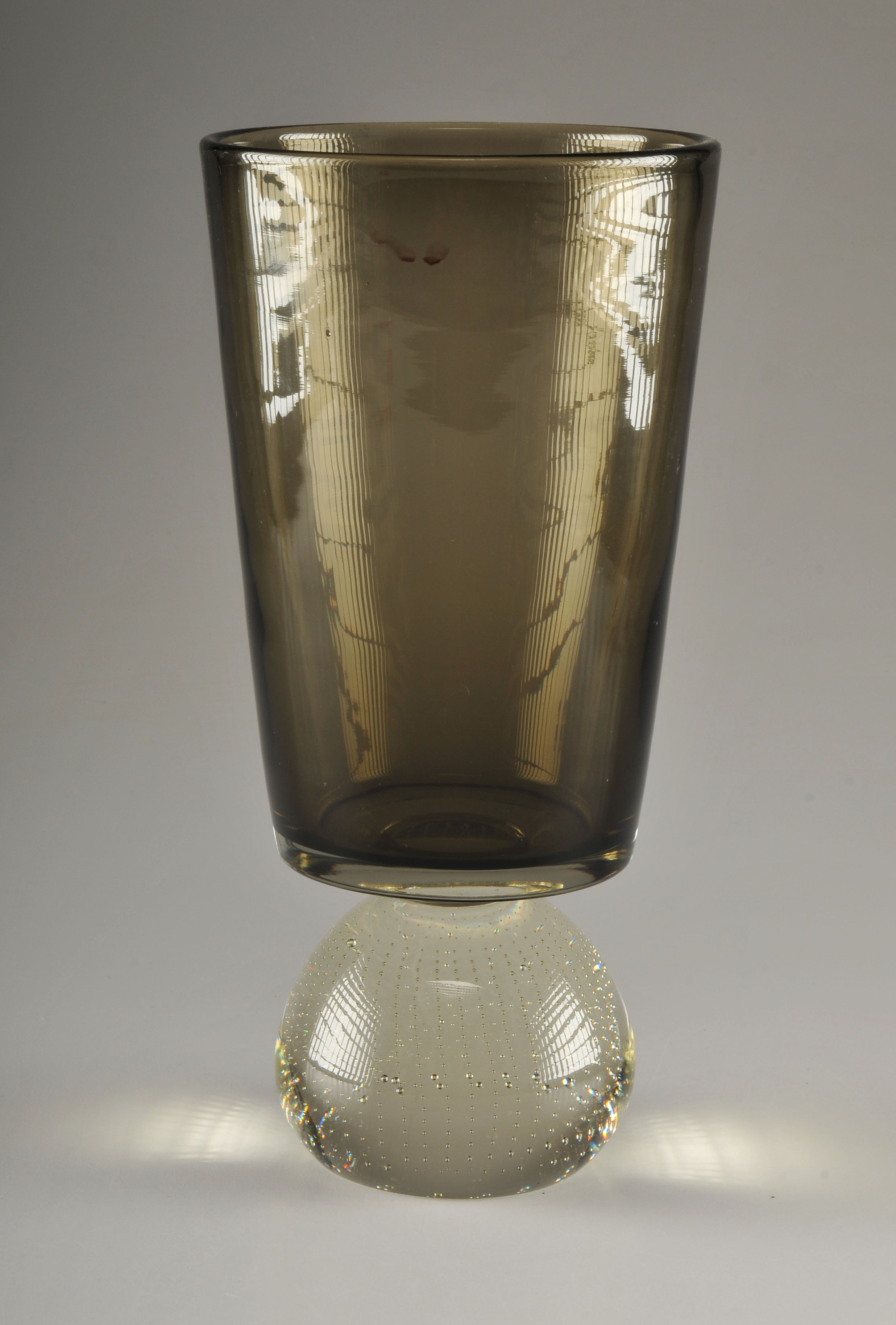 Brown Art Glass Vase