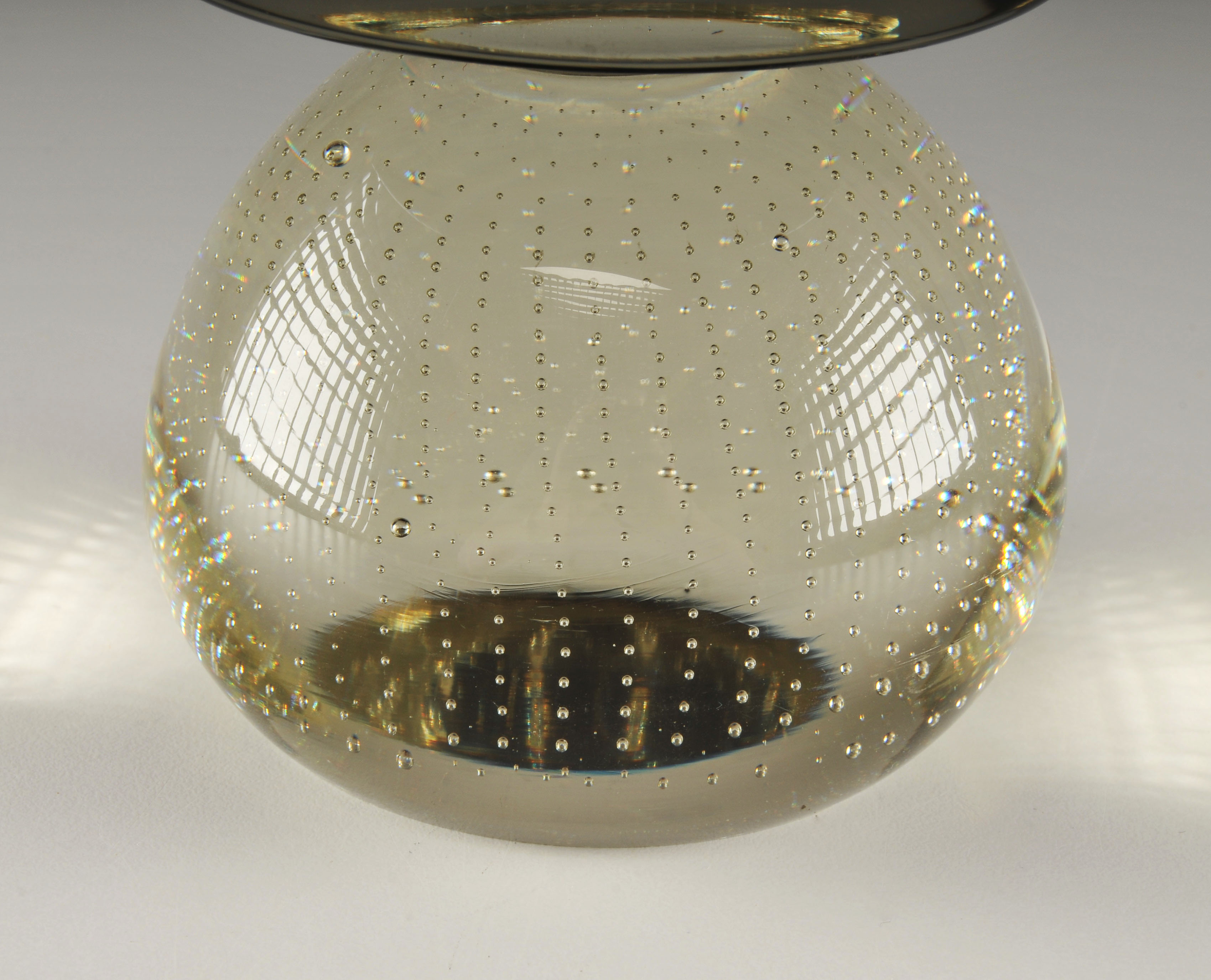 Brown Art Glass Vase