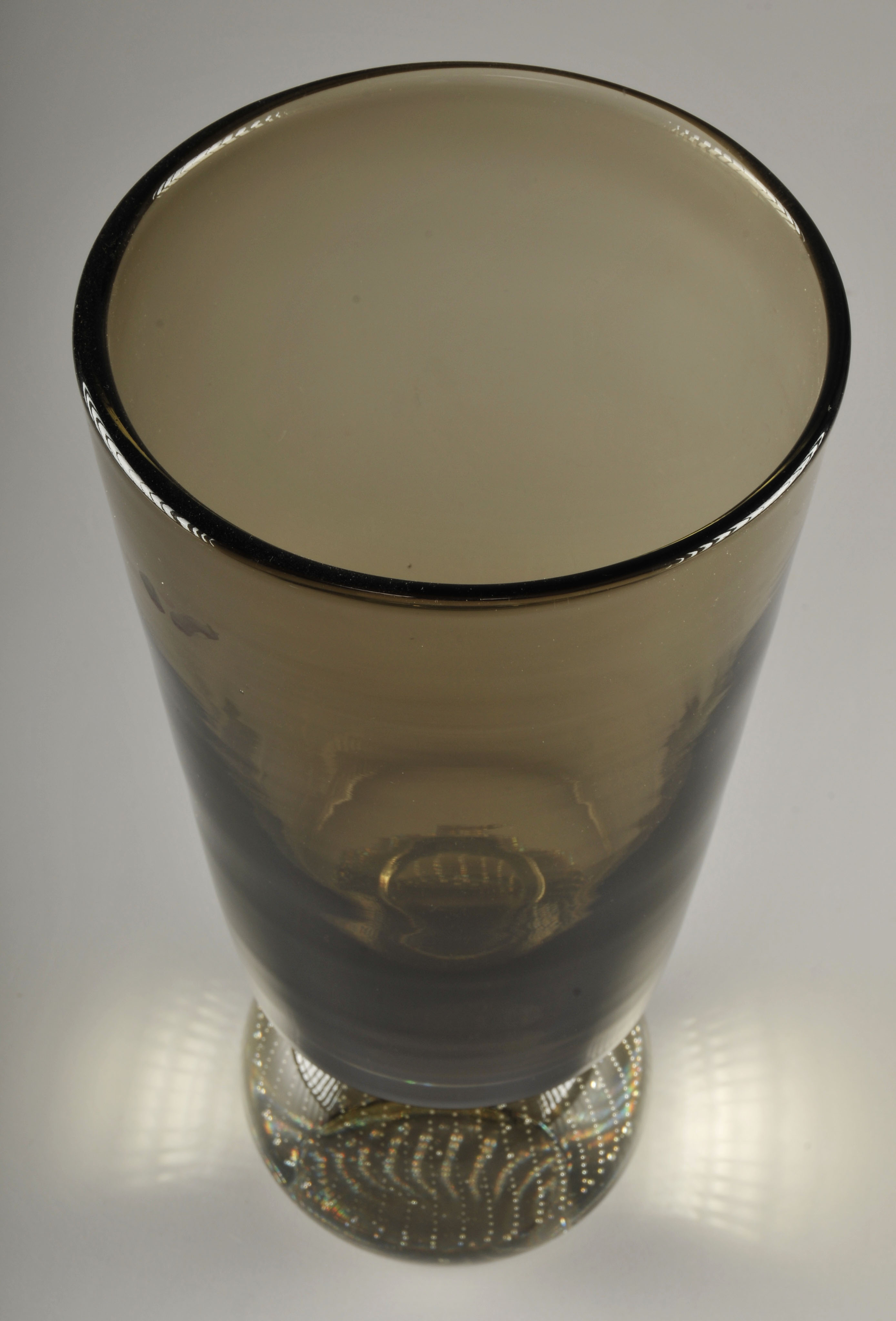 Brown Art Glass Vase