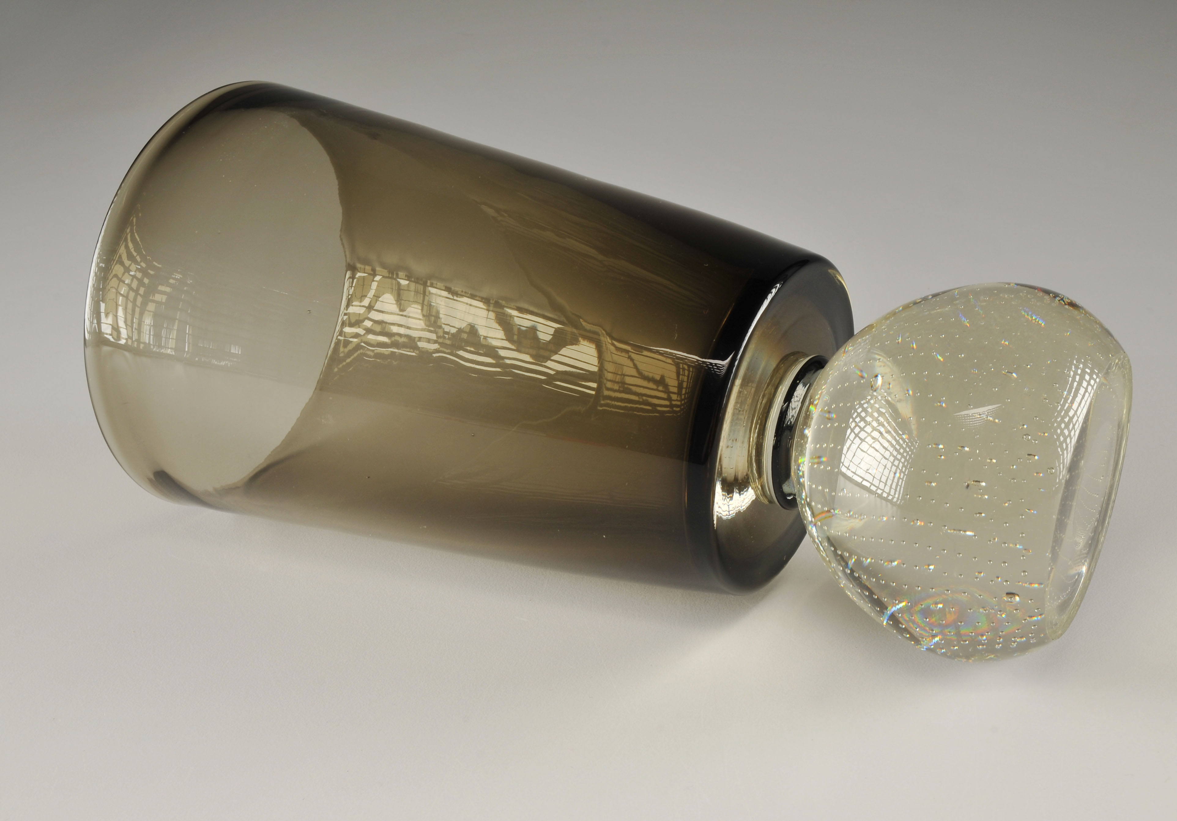 Brown Art Glass Vase