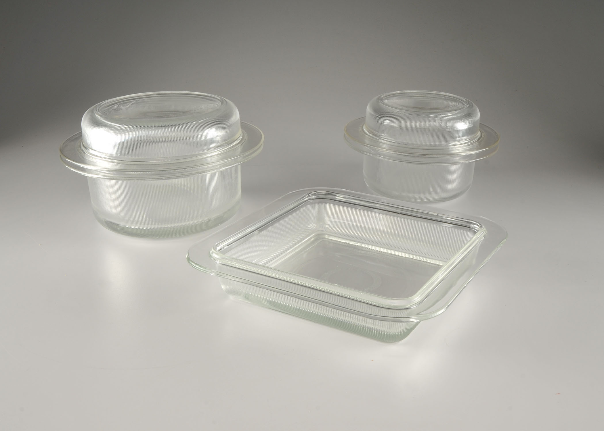 Heller 3 pc Glass Bakeware Set