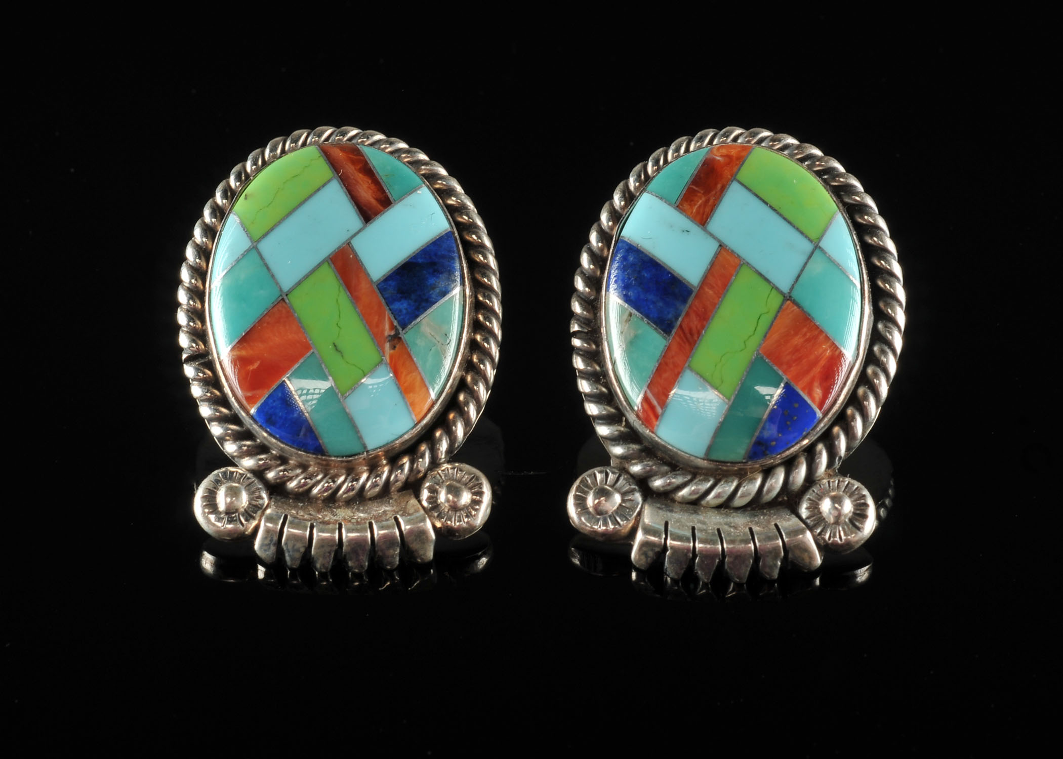Sterling Navajo Earrings
