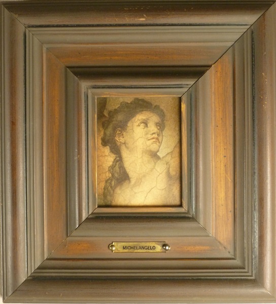 Pair of Framed Michelangelo Reproductions