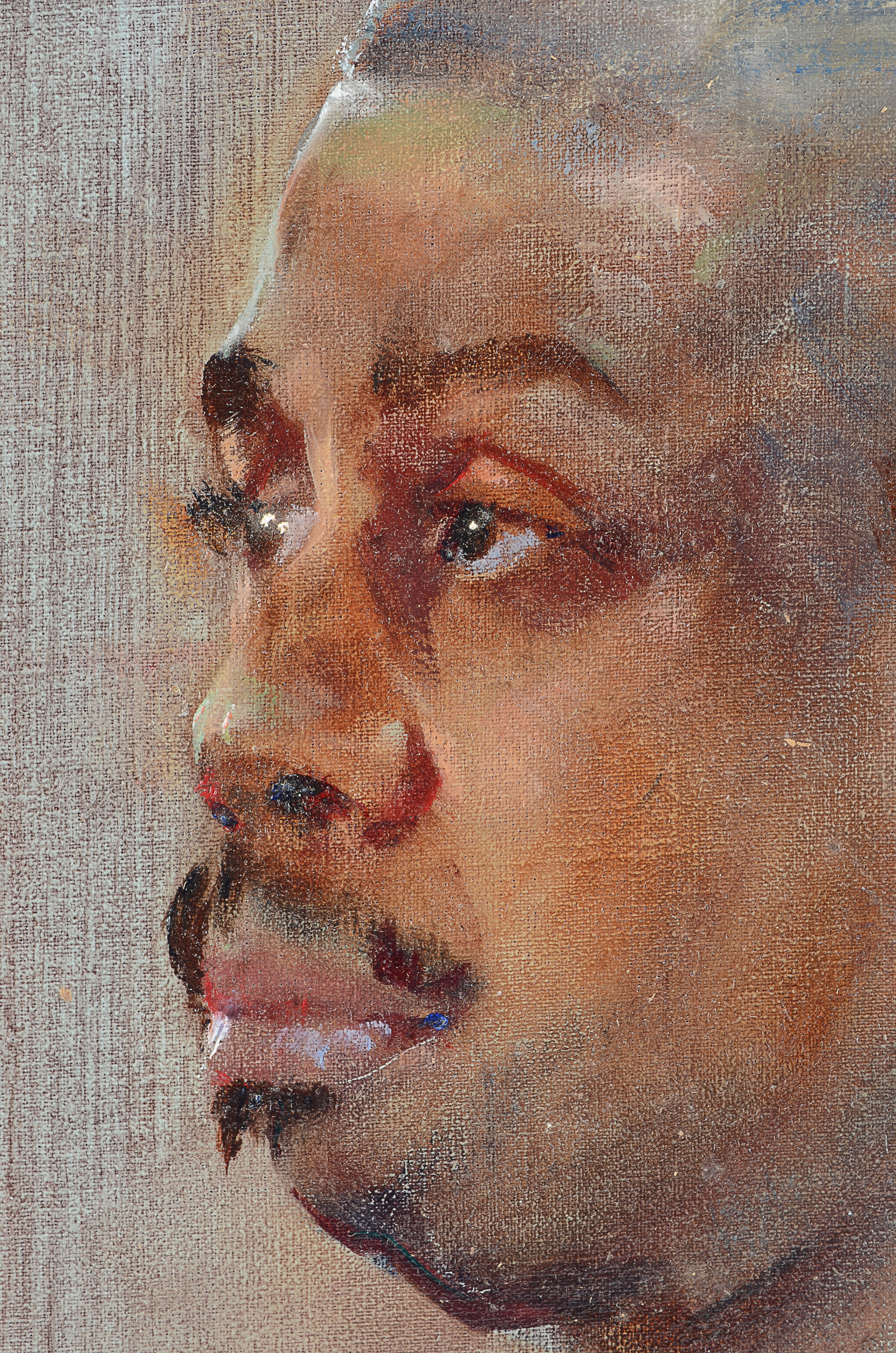 Dr. Wesley Kime, Painting, Oil on Academy Board