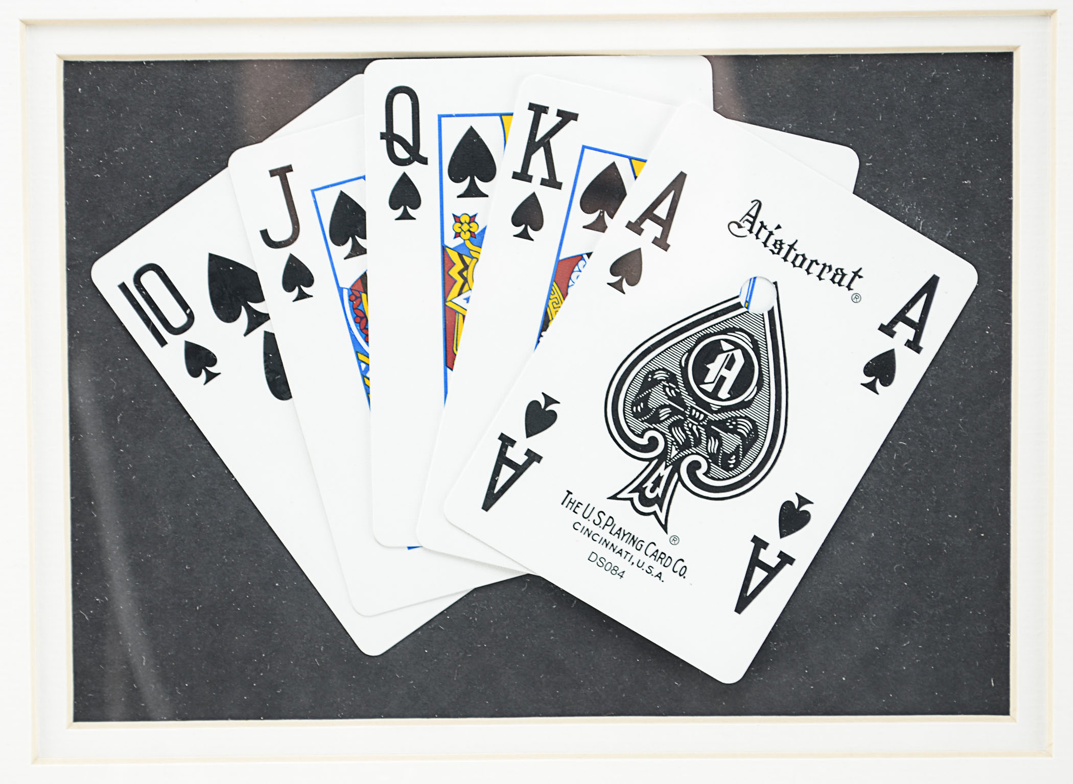 Framed Poker Chips and Cards Display, Luxor