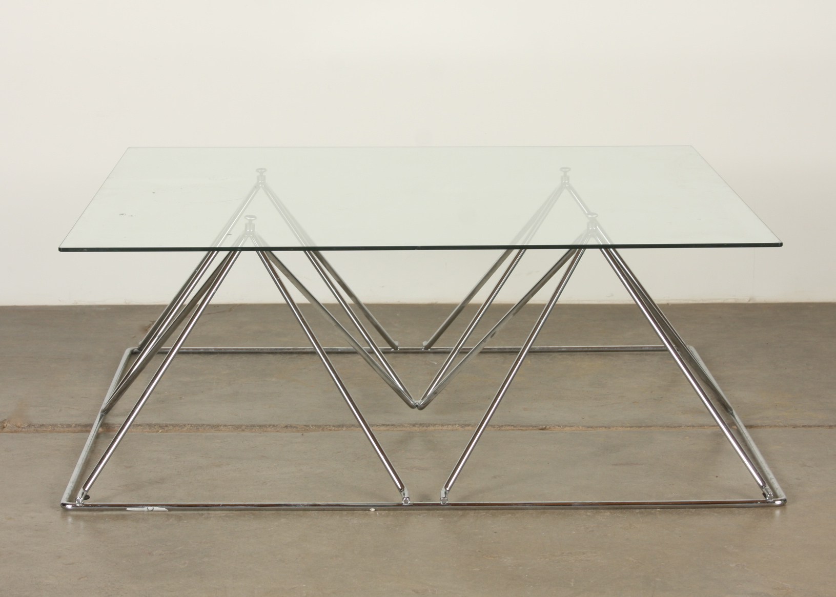 Glass Topped Coffee Table