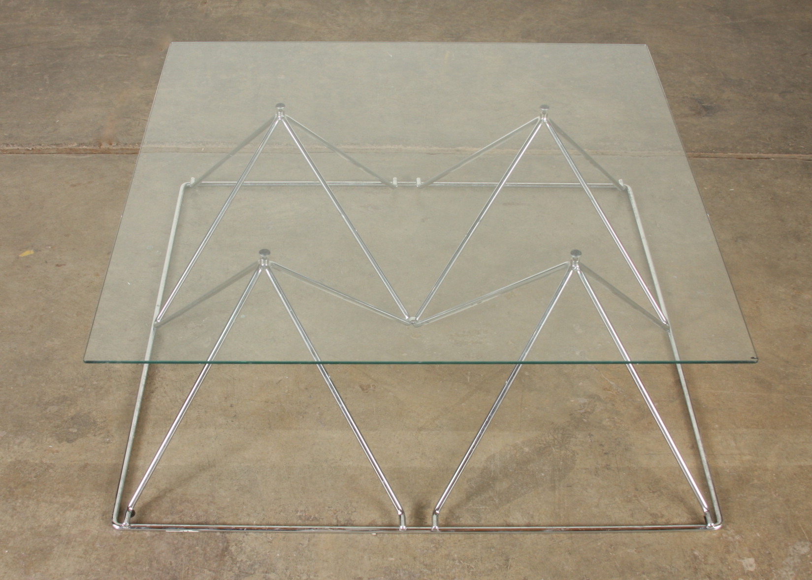 Glass Topped Coffee Table