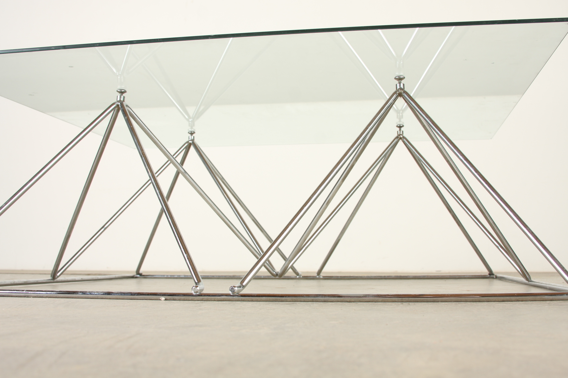 Glass Topped Coffee Table