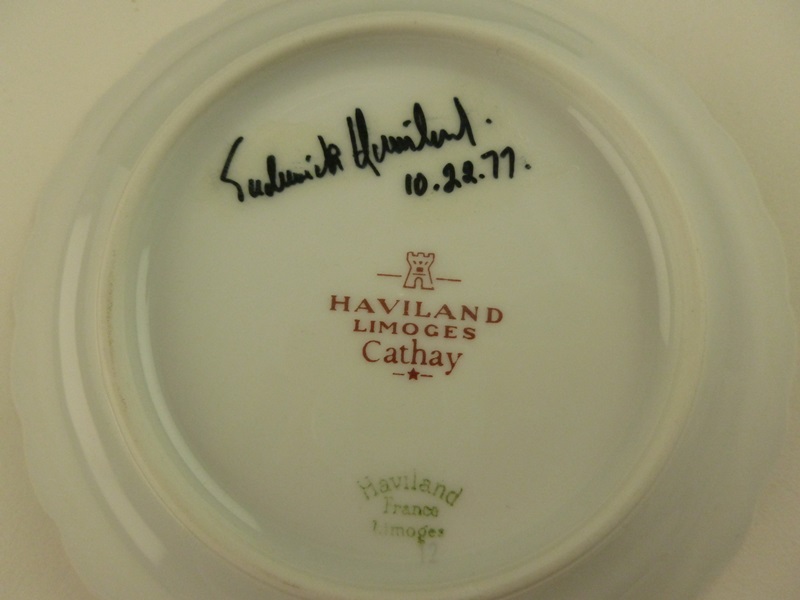 Pair of Signed Haviland Porcelain Coasters
