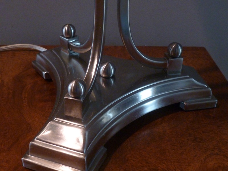 Modern Silver Tone Lamp