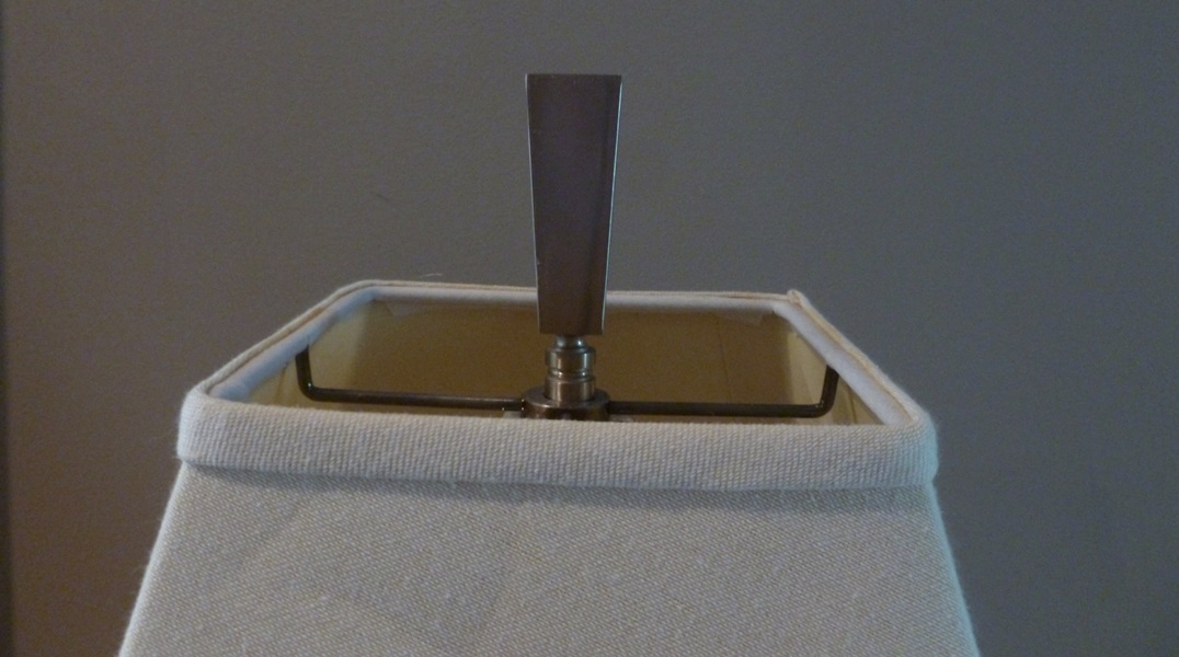 Modern Silver Tone Lamp