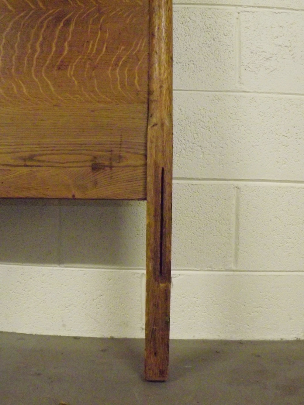 Art Nouveau Oak Headboard