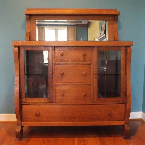 Empire Oak Buffet with Mirror