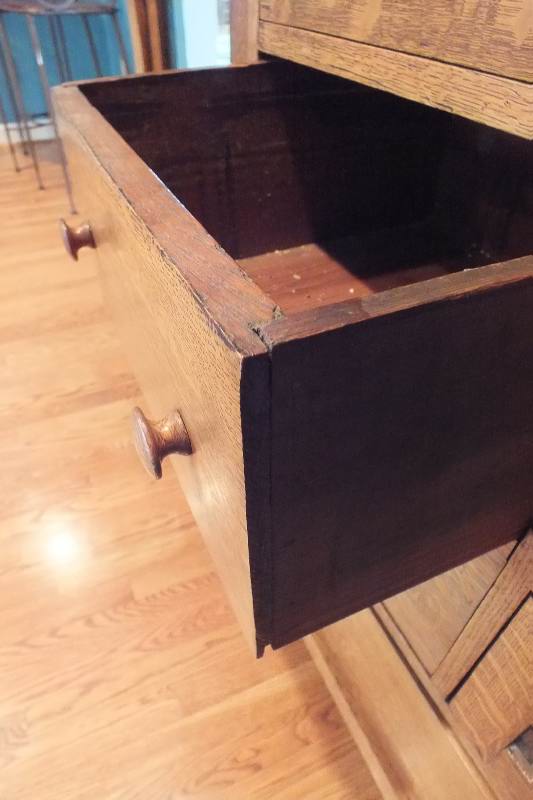 Empire Oak Buffet with Mirror