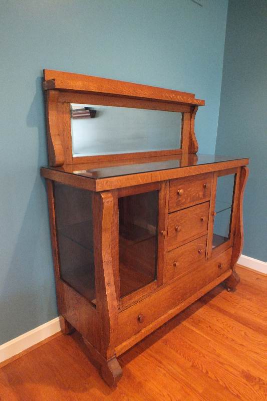 Empire Oak Buffet with Mirror