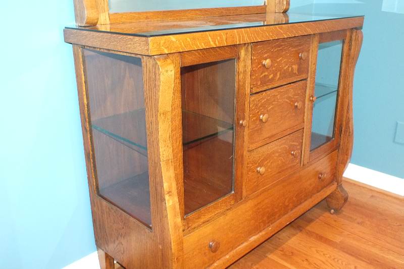 Empire Oak Buffet with Mirror