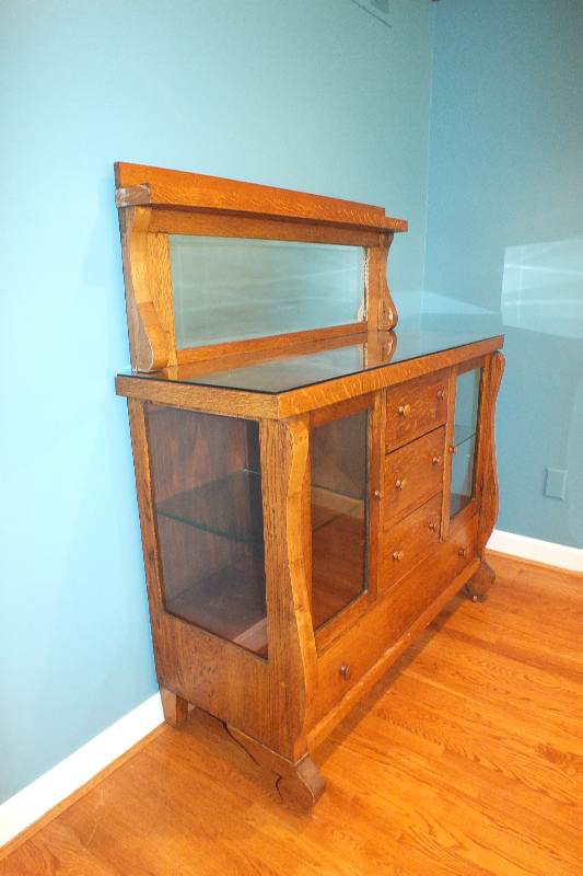 Empire Oak Buffet with Mirror