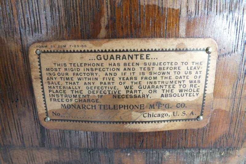 Antique Monarch Wall Telephone 