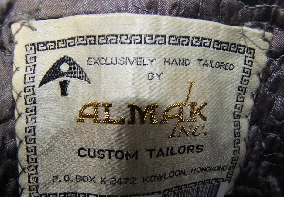 A custom made wool vintage tweed coat