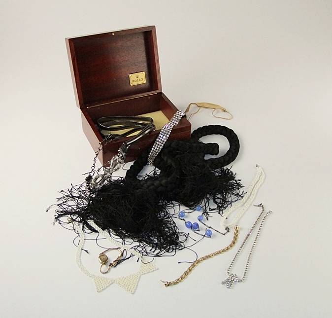 A random lot of vintage jewelry and accessories 