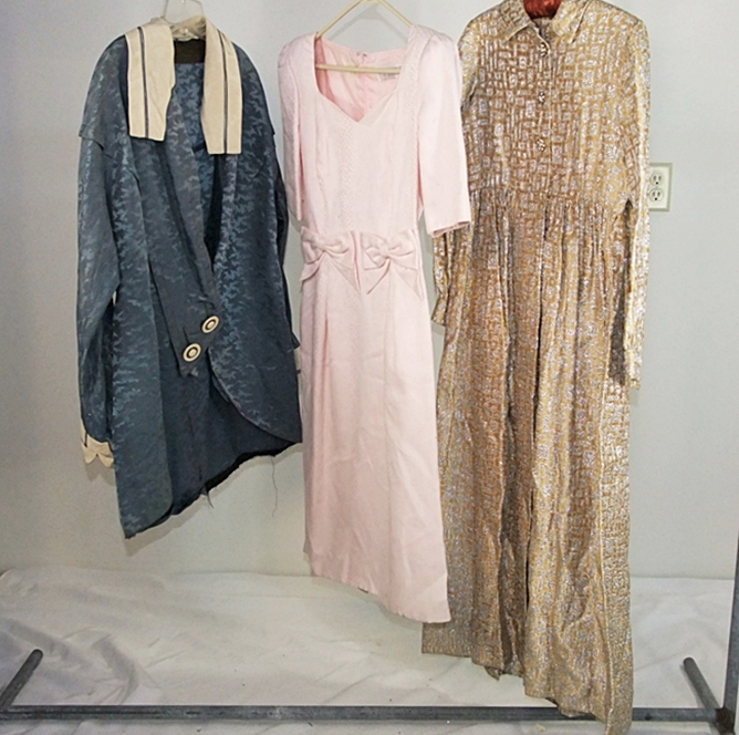 Three articles of vintage clothing including a designer vintage Malcolm Starr 