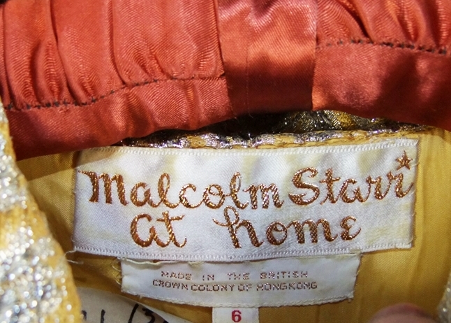 Three articles of vintage clothing including a designer vintage Malcolm Starr 