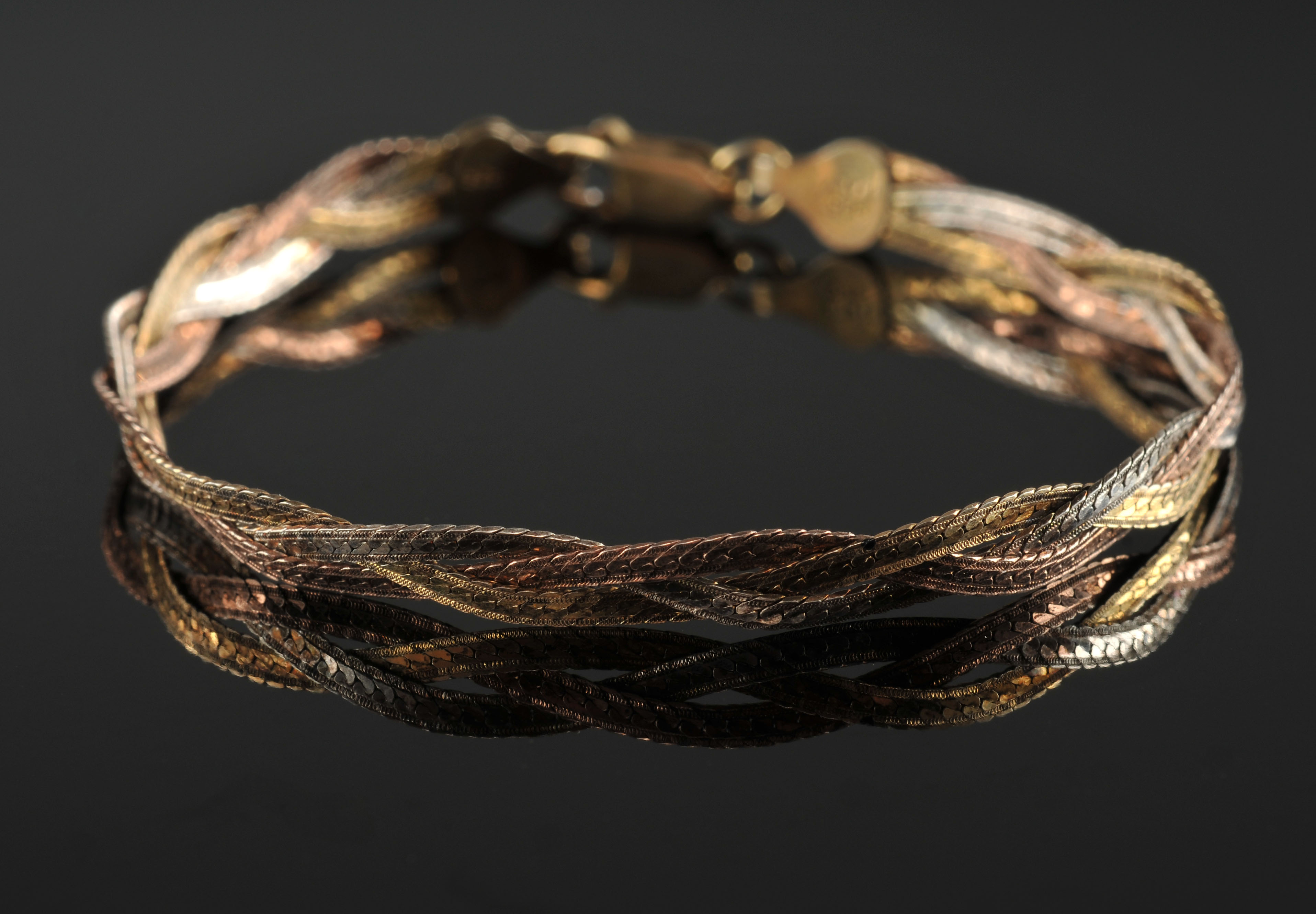 Two sterling silver Vermeil bracelets 