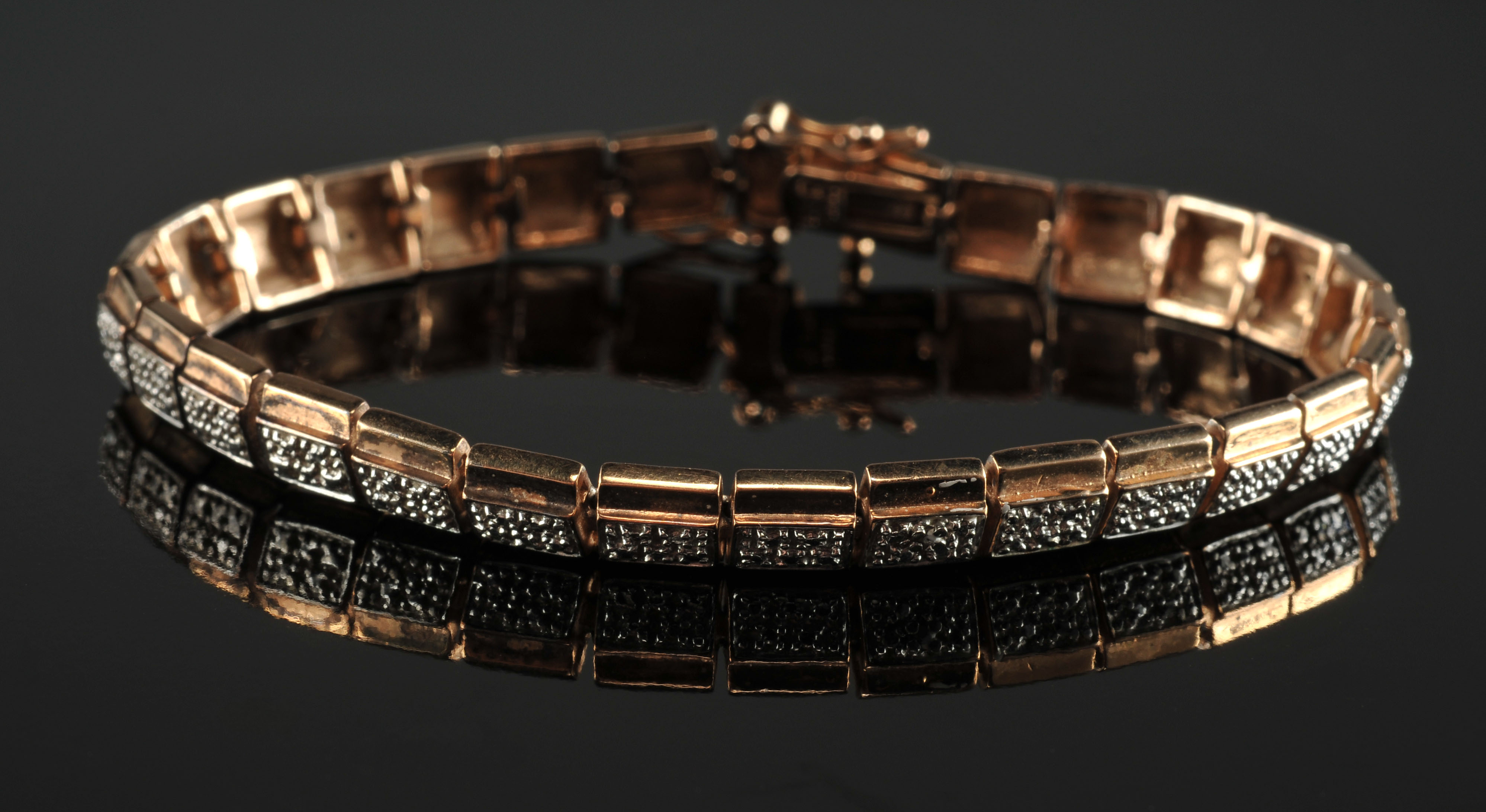 Two sterling silver Vermeil bracelets 