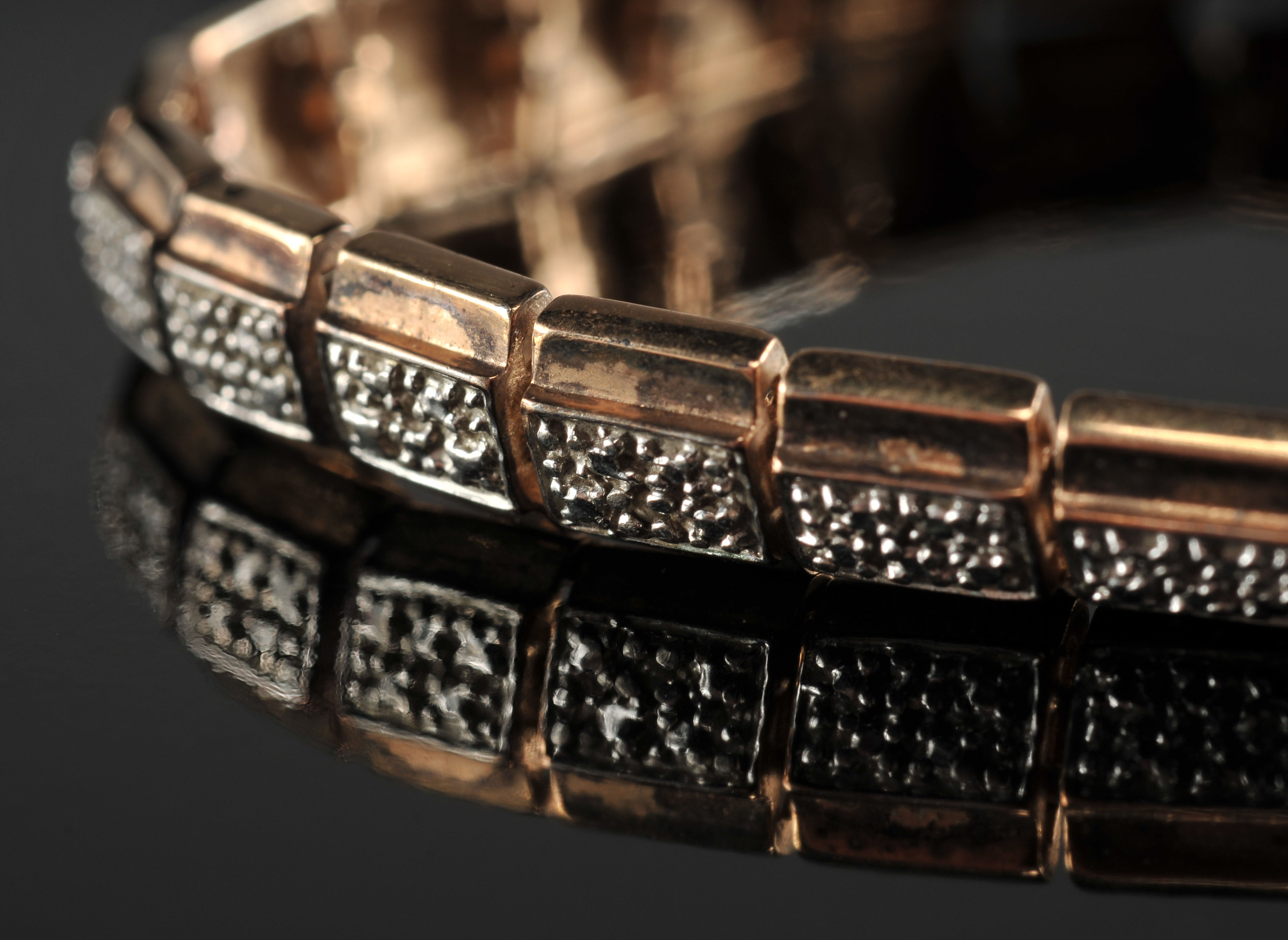 Two sterling silver Vermeil bracelets 