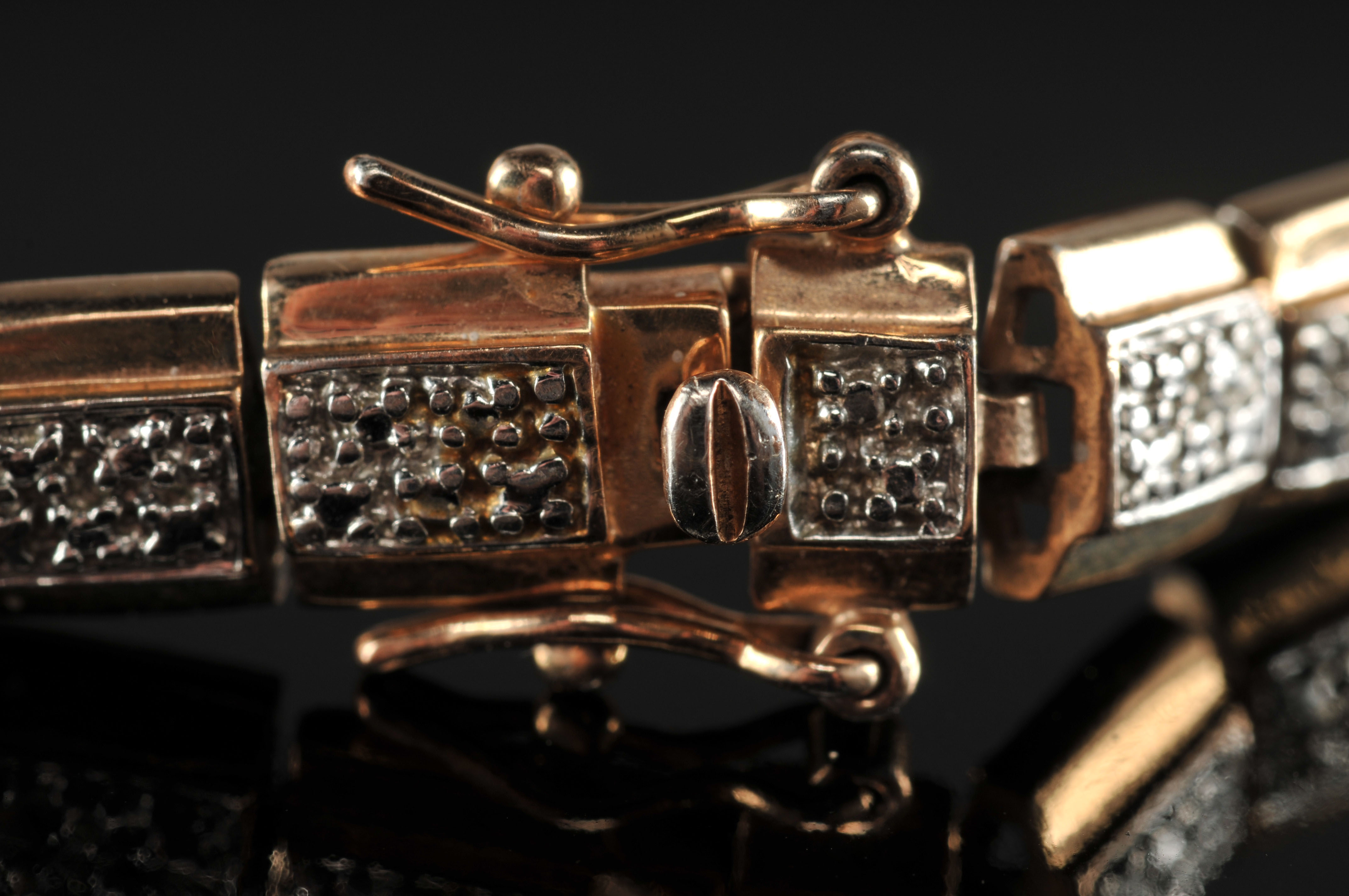 Two sterling silver Vermeil bracelets 