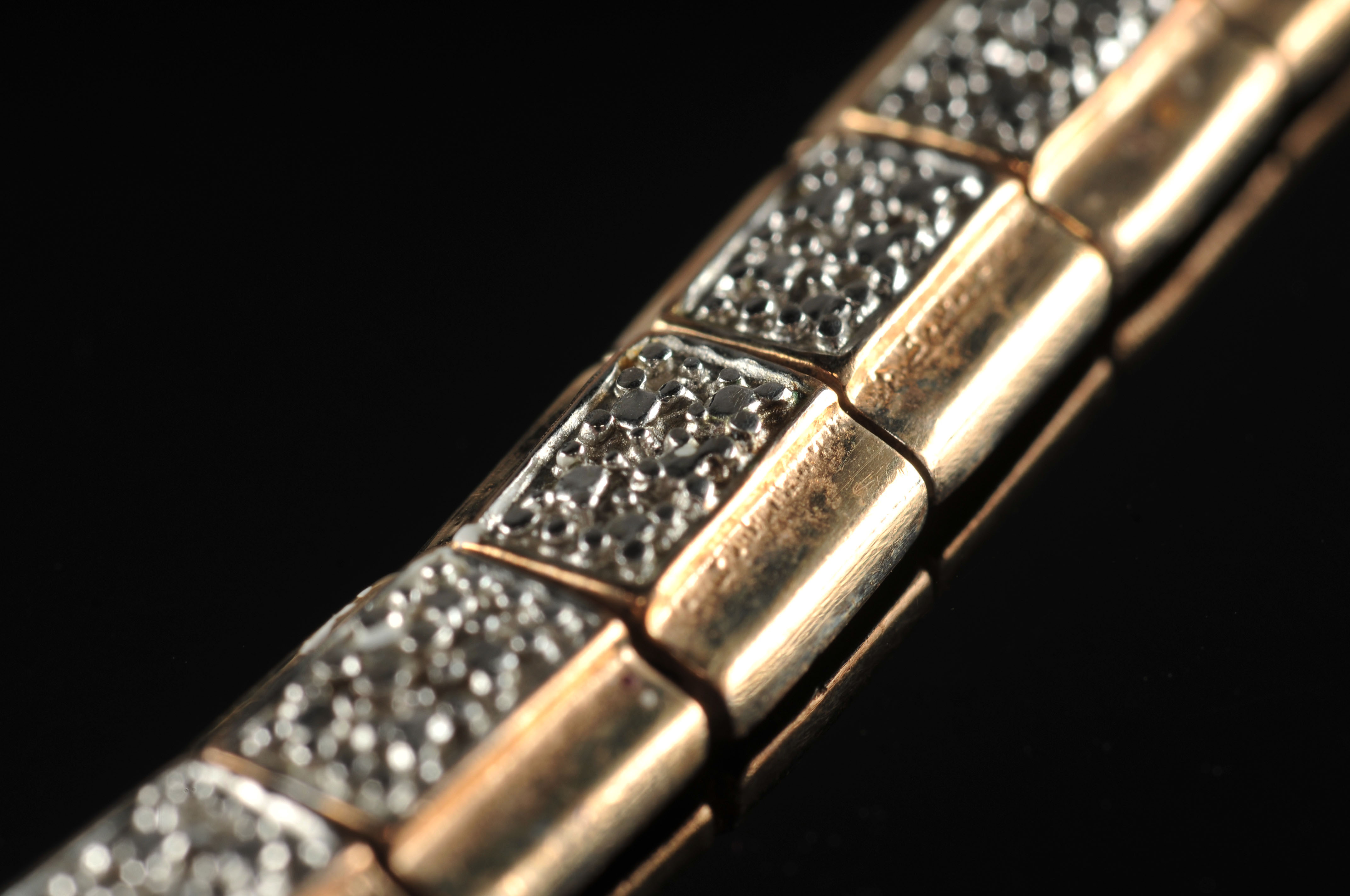 Two sterling silver Vermeil bracelets 