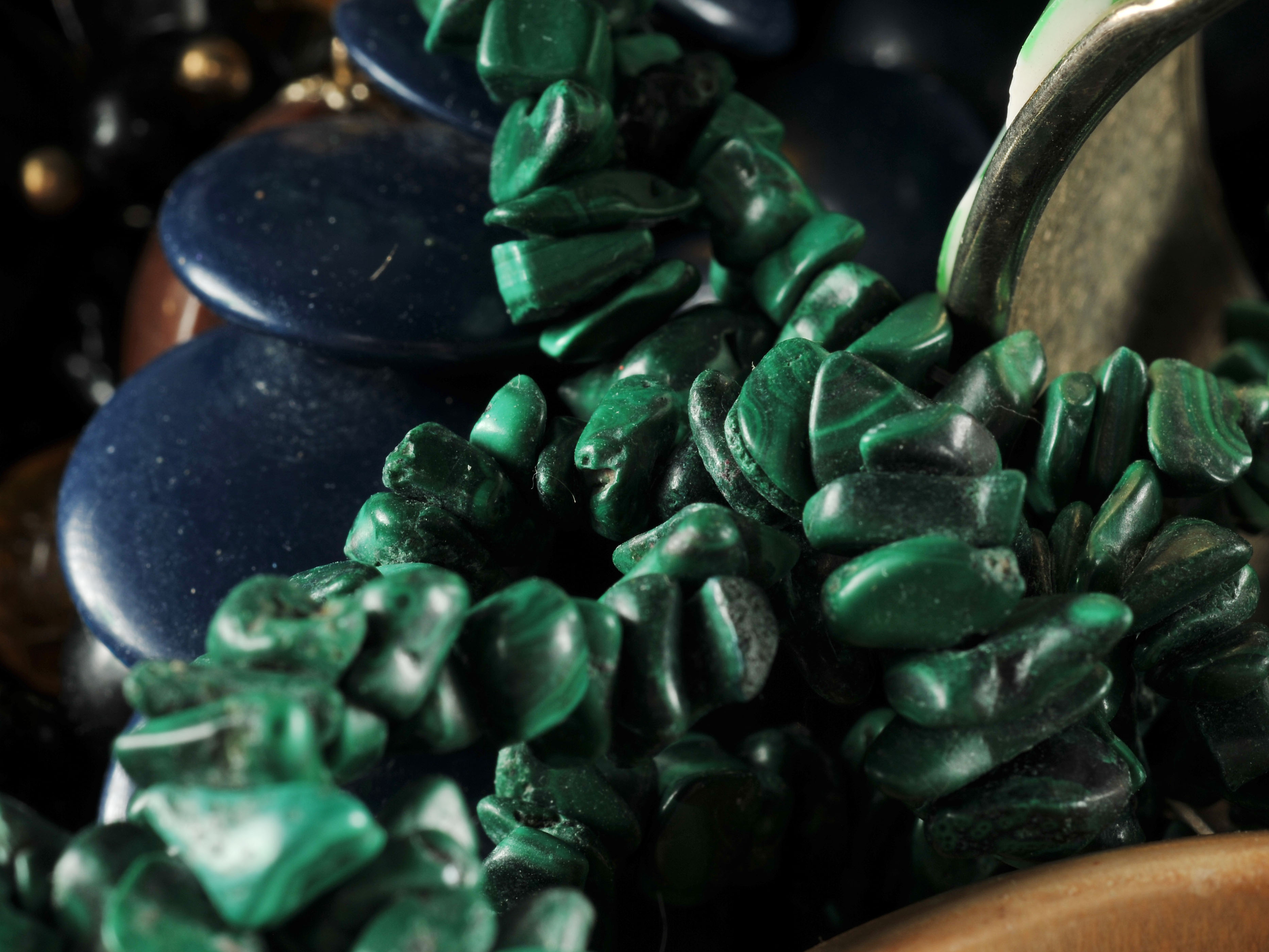 Two gallon size bags full of vintage costume jewelry