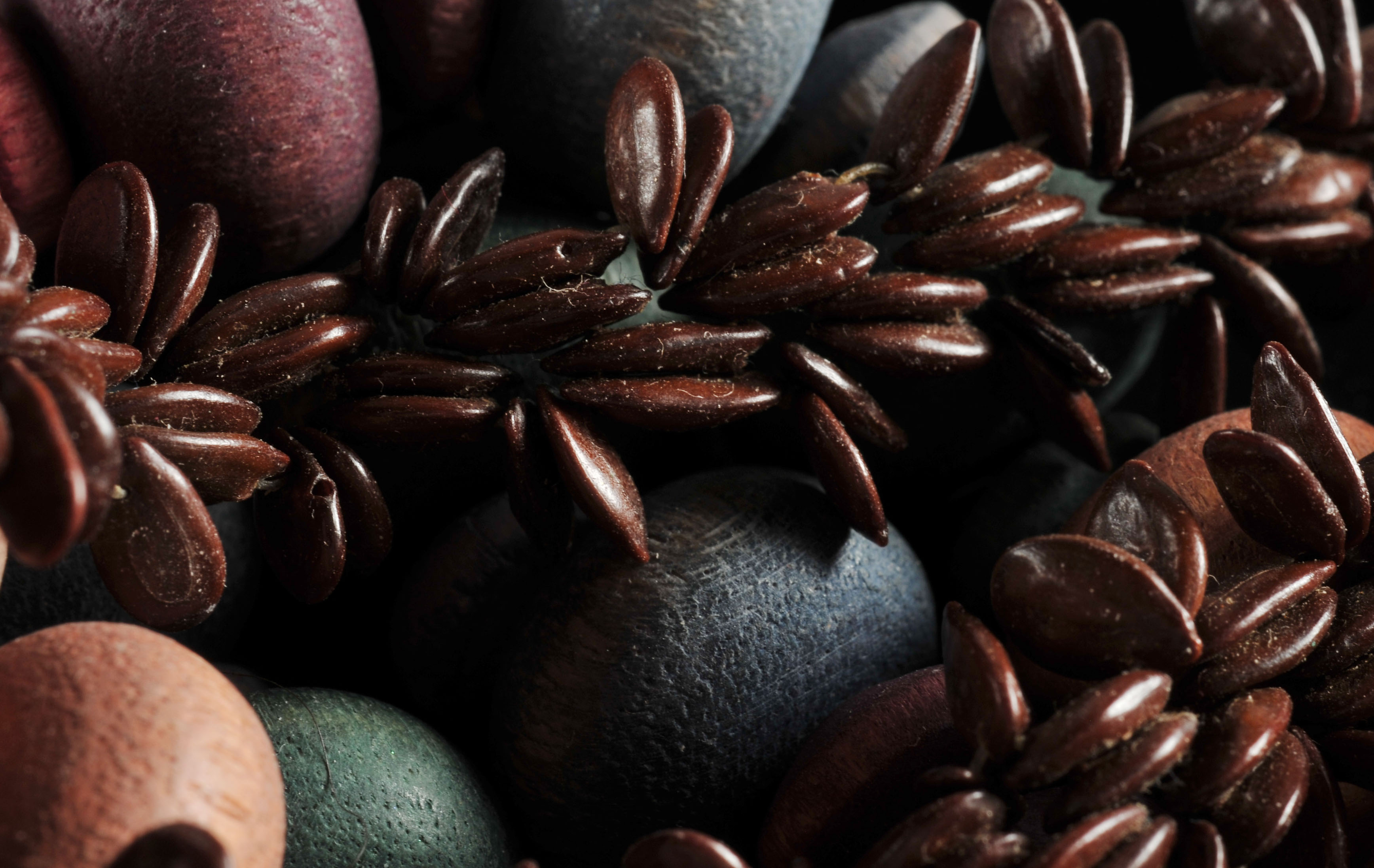 Two gallon size bags full of vintage costume jewelry