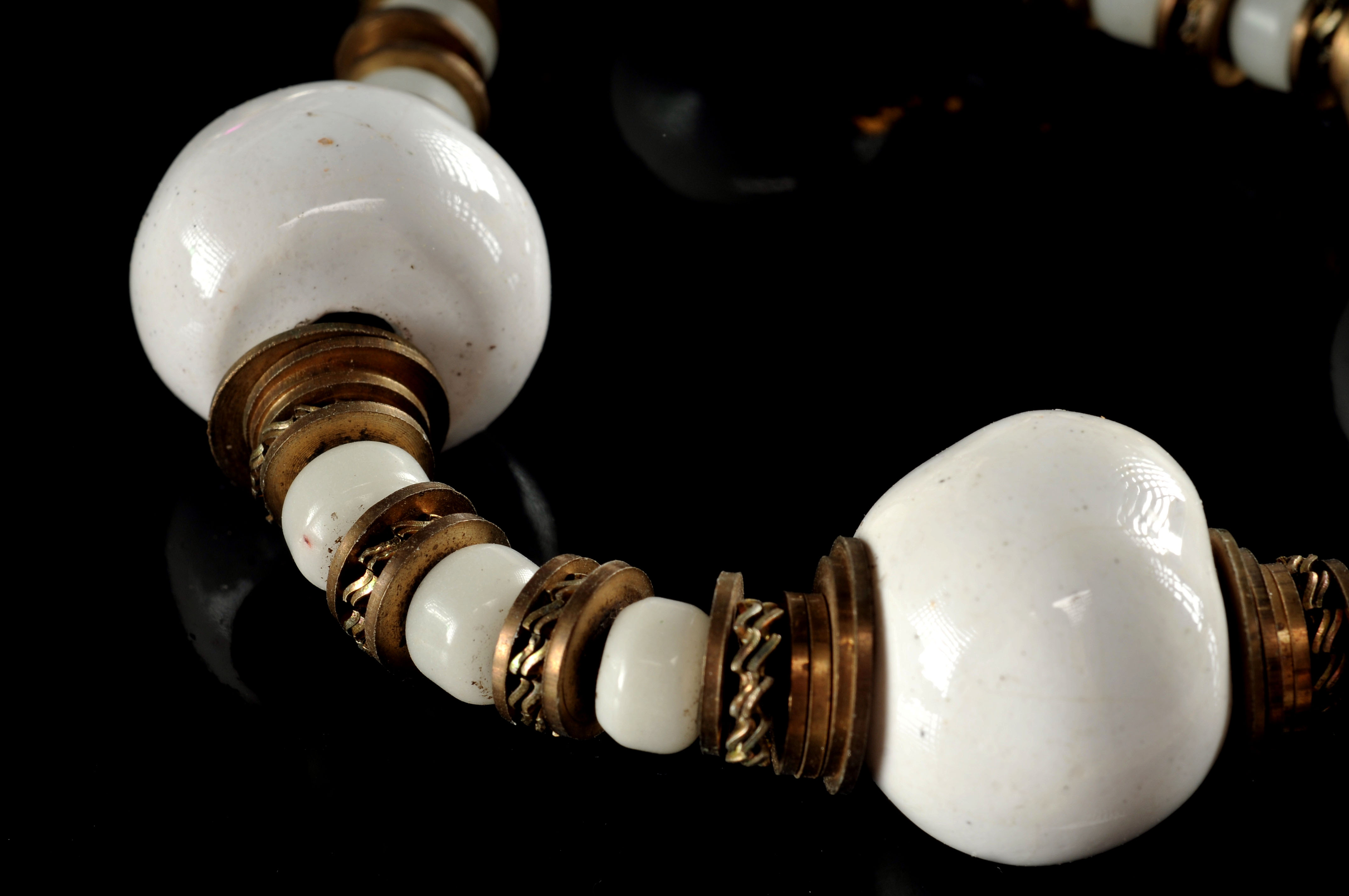 Two gallon size bags full of vintage costume jewelry