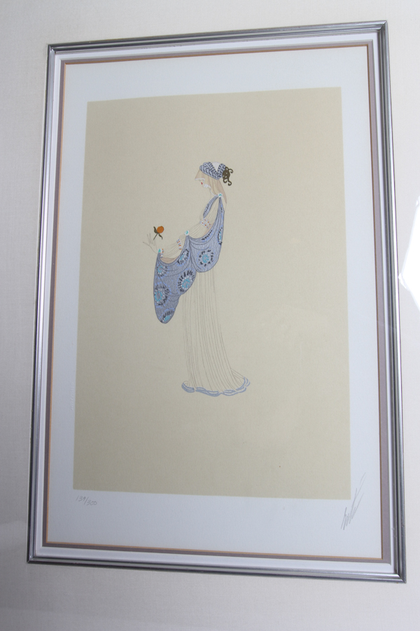 Erte "Lady with a Rose"