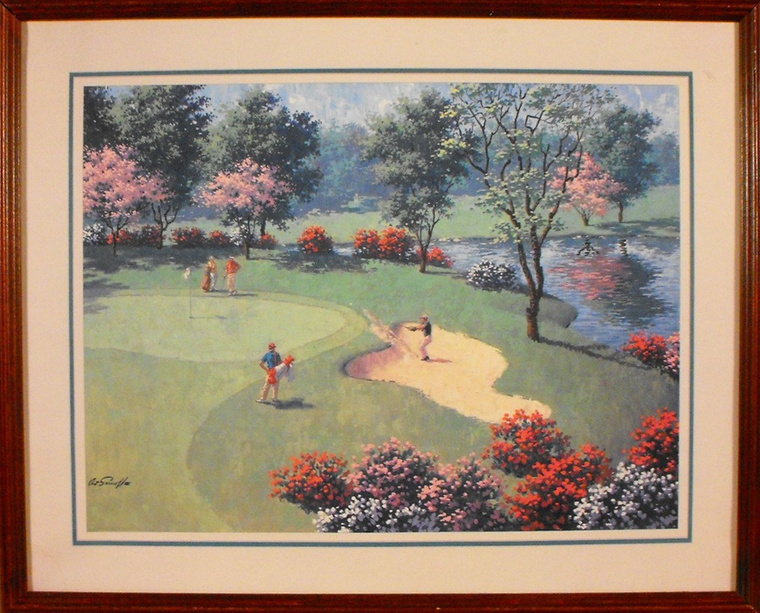 Golf art/collectibles lot