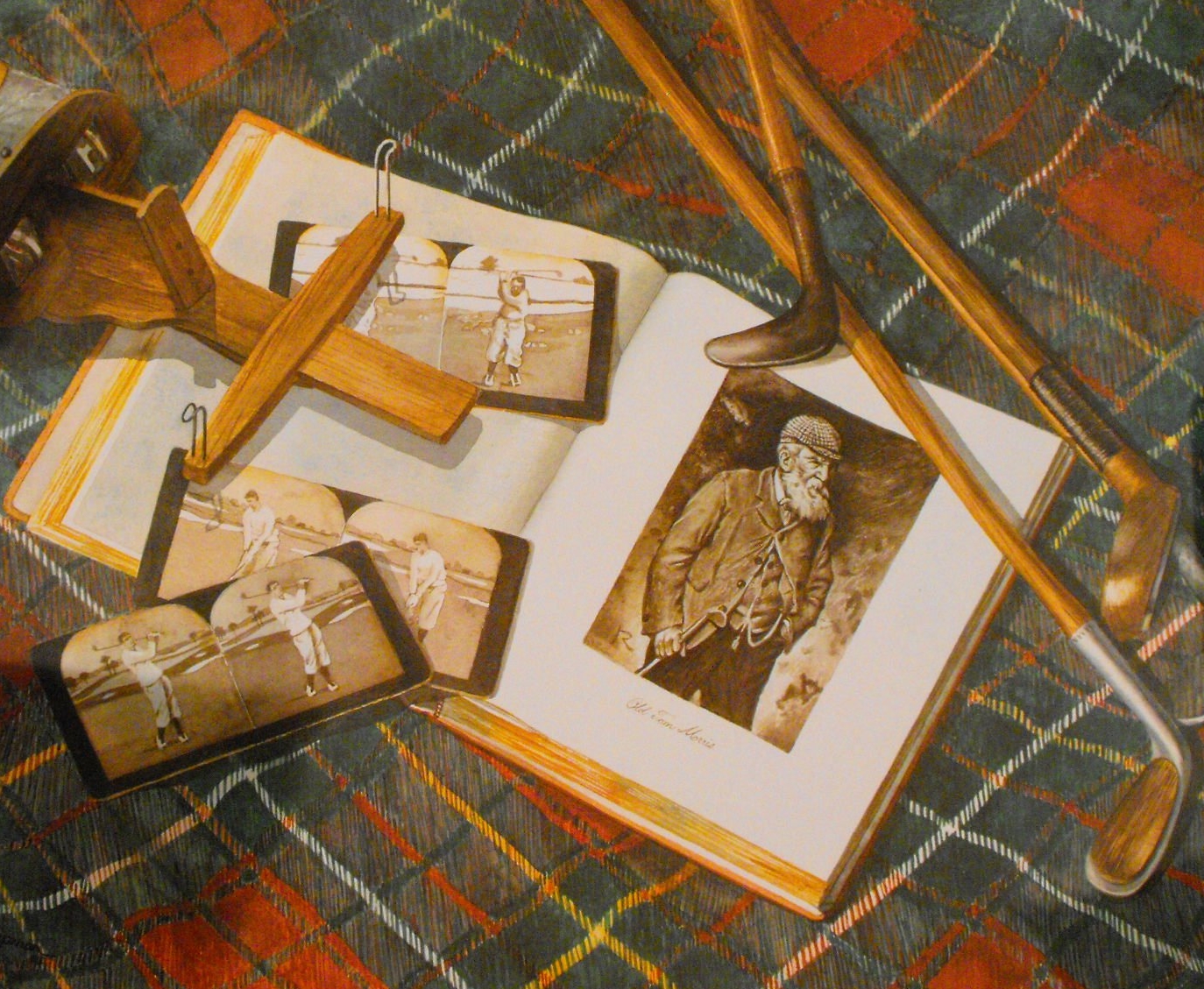 Golf art/collectibles lot