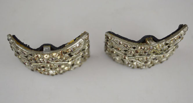 Pair of Antique Rhinestone Shoe Buckles
