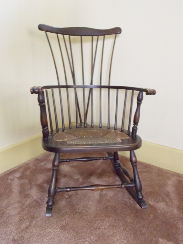 Windsor Rocking Chair with Rush Seat