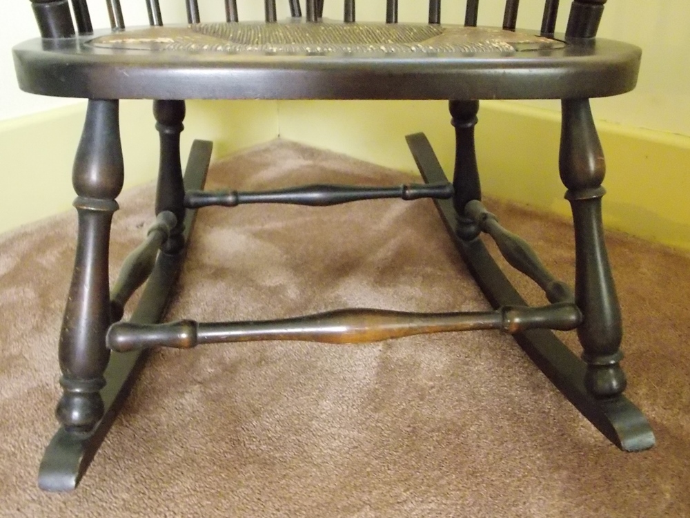 Windsor Rocking Chair with Rush Seat