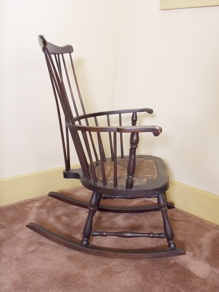 Windsor Rocking Chair with Rush Seat