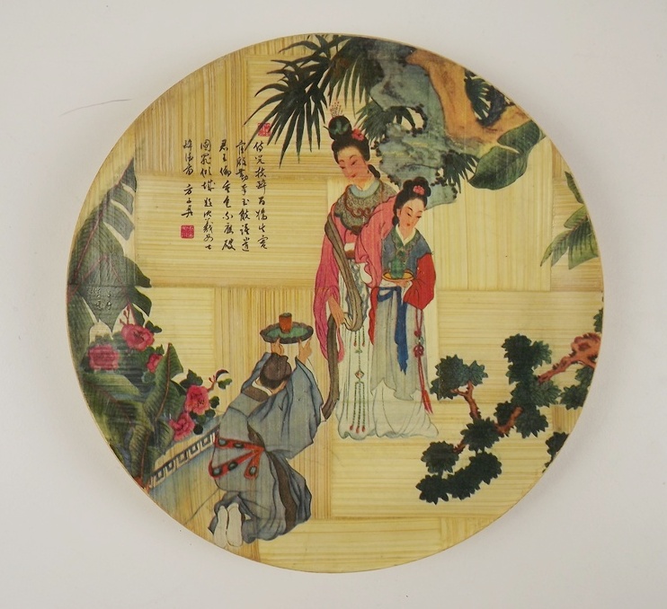 Oriental Ceramic and Bamboo Grouping