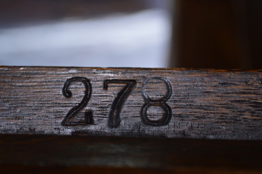 Antique Curio Cabinet with Oval Curved Glass