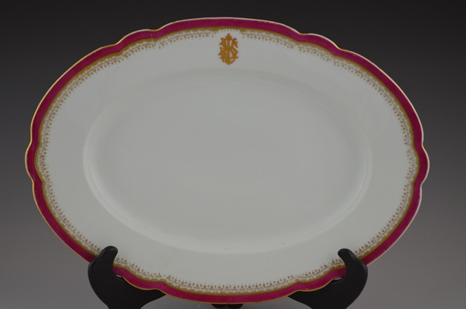  Antique French Porcelain Dinner Service "CH Pillivuyt Cie Paris EXP.1867 Medaille D'OR"