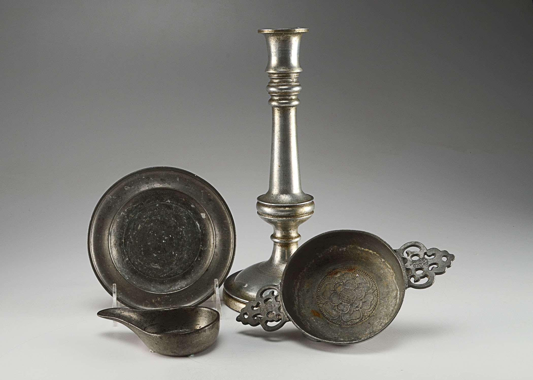 Antique Pewter Pieces.